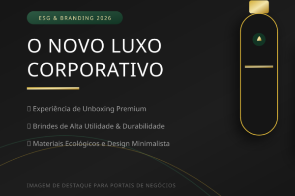 O Novo Marketing de Relacionamento: Como o ESG e os Brindes Personalizados Premium Estão Ditando as Regras Corporativas em São Paulo