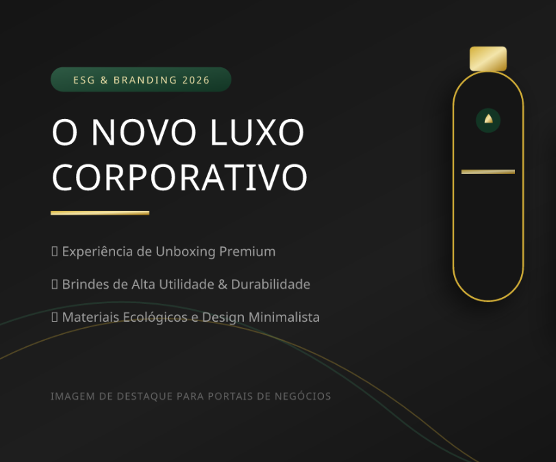 O Novo Marketing de Relacionamento: Como o ESG e os Brindes Personalizados Premium Estão Ditando as Regras Corporativas em São Paulo